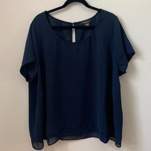 Michel Studio Navy Blouse